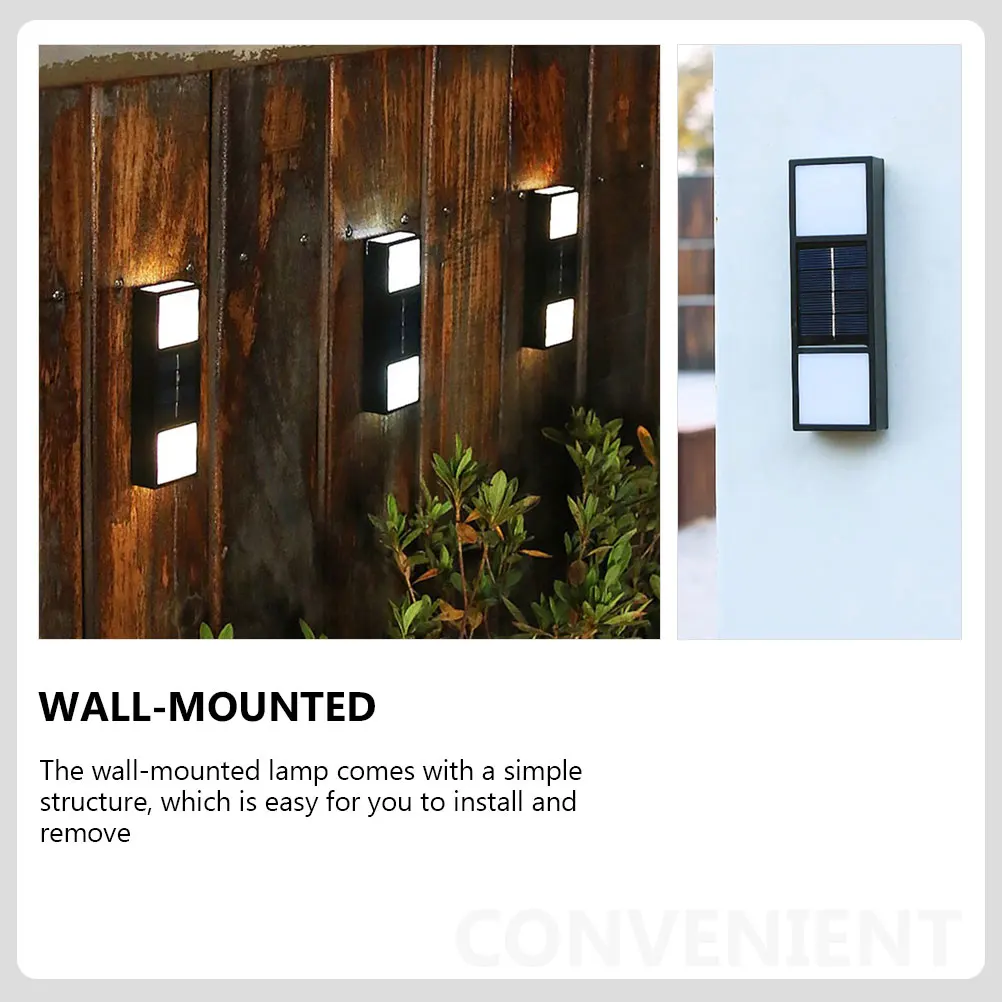 

Solar Light Waterproof Solar-Powered Wall-Mounted Lamp Energy-Saving Automatic Durable Garden Courtyard Lighting Solar Outdoor