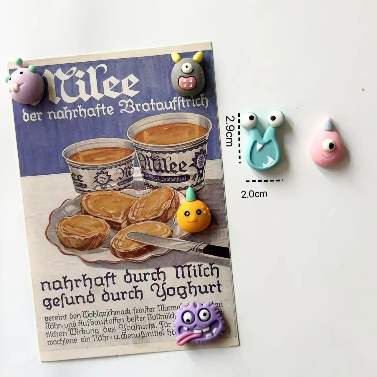 Fridge Magnet monster magnetic creative personality magnetic mini decorative magnets