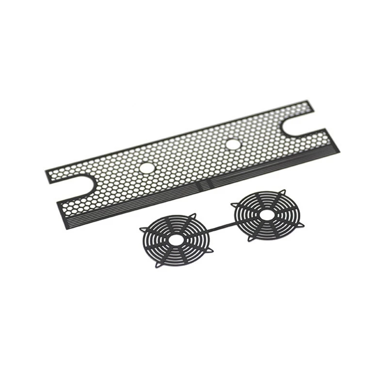 1 set voor Traxxas TRX4 Ford Bronco metalen gaas simulatie watertank radiatoraccessoires zwart