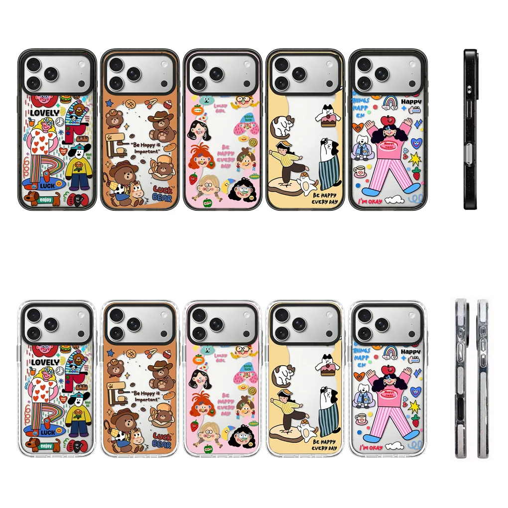 

I'm Okay 2.0 Acrylic Black White Border Phone Cover for IPhone 12 13 14 15 16 17 Pro Max Case for IPhone 17 Air