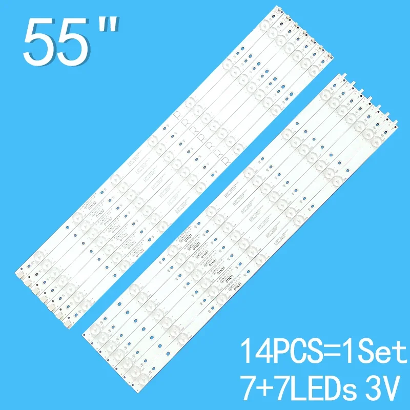 소니 LED 스트립 백라이트, 55PFF5701 55PUS6501 LB55072 55PUS6561 55PUS6581 55PUS6101 55PUH6101 GJ-2K16-550-D714-V4-L R, 55 인치