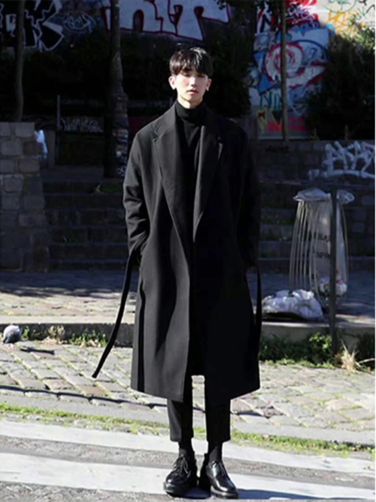 

Утепленные шерстяные мужские повседневные брюки осенне-зимние, модные, приталенные, прямого кроя, с карманами, для сочетания с пальто