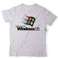 W95 Computer T Shirt Retro Vintage 90's Funny  Classic Fit 100 Cotton