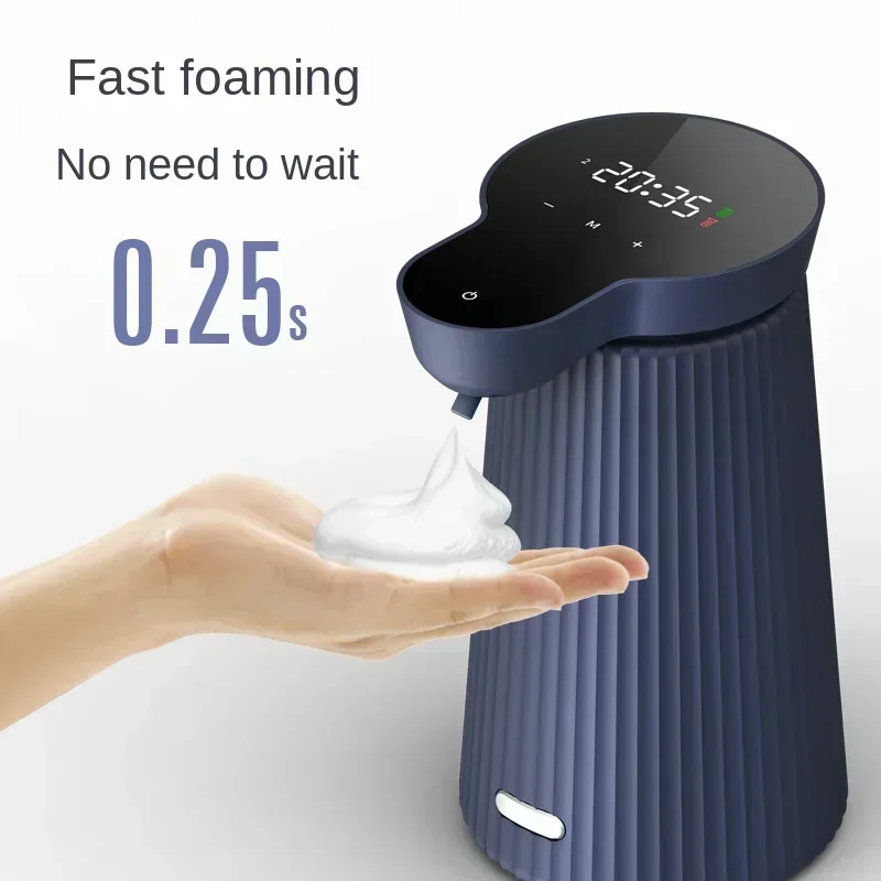 Large Screen Time Display Touchless Infrared Sensor Liquid Soap Machine Pump Hand Sanitizer 500ML Automatic Foam Soap Dispenser