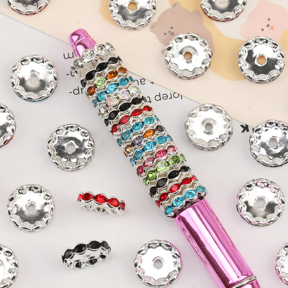 

Cordial Design 200Pcs 15*15MM Jewelry Accessories/Hand Made/Wheel Shape/Rhinestone Loop/Jewelry Findings & Components/DIY Making