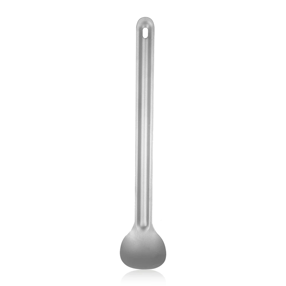 Lixada 15g Titanium Long Handle Spoon Outdoor Portable Dinner Spoon Cutlery Camping For Ultralight Camping Spoon Picnic Cutl