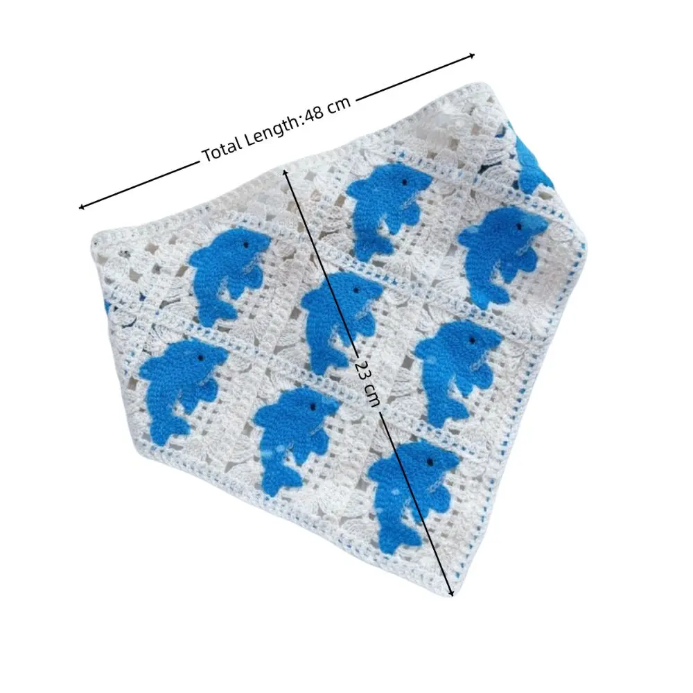 Милый тюрбан во французском стиле, бандана, вязаный кружевной ободок с разноцветными цветами, шарф для волос с дельфином и бабочкой на весну и лето