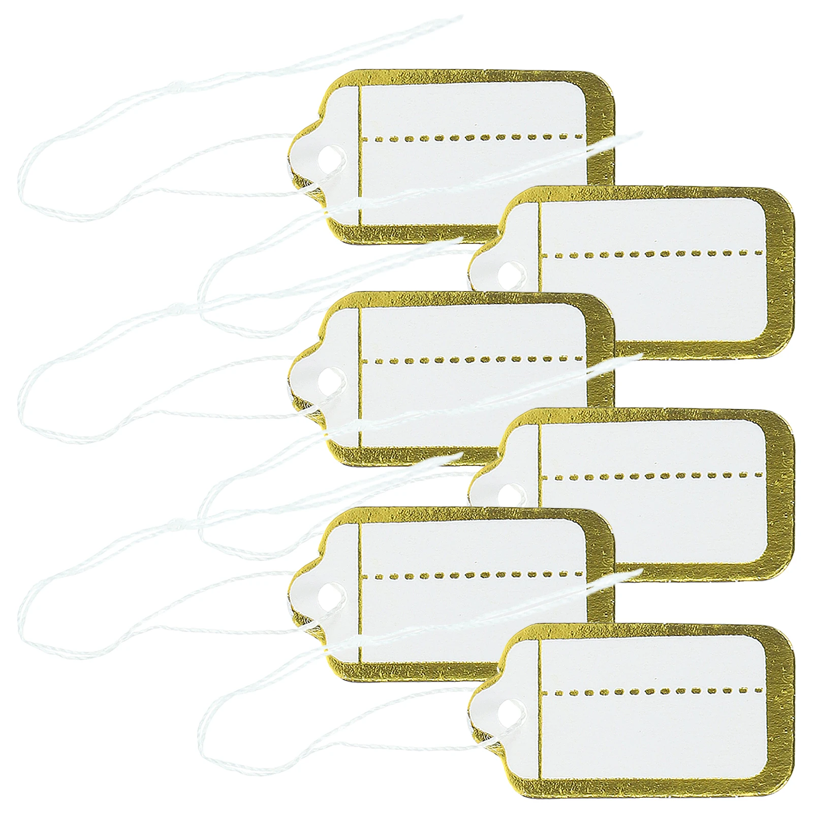 

500pcs Price Tag Label For Jewelry Gift Tags Paper Hangtags Portable Labeling Lanyard Handwriting Display