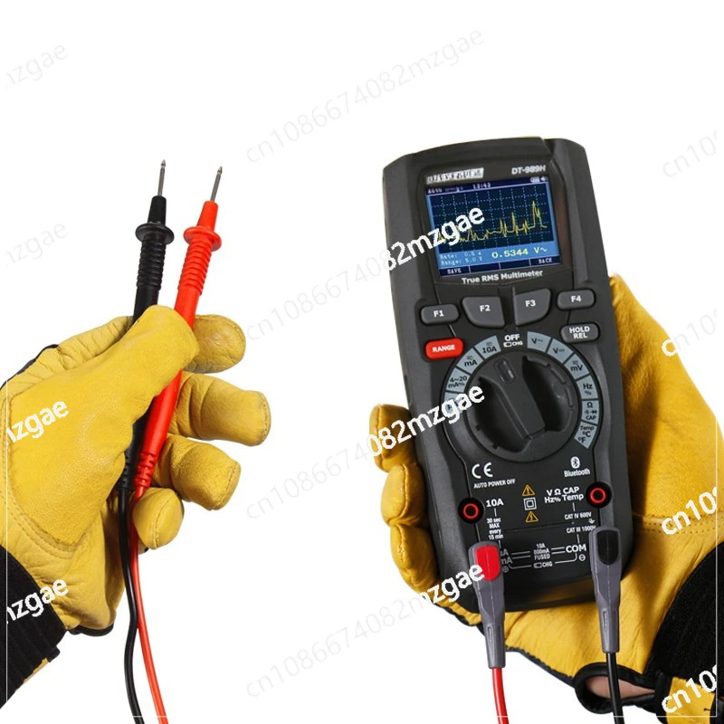 Professional Color Screen True RMS Temperature Measurement 1000V DT-989 DT-989H Digital Multimeter  for Sale