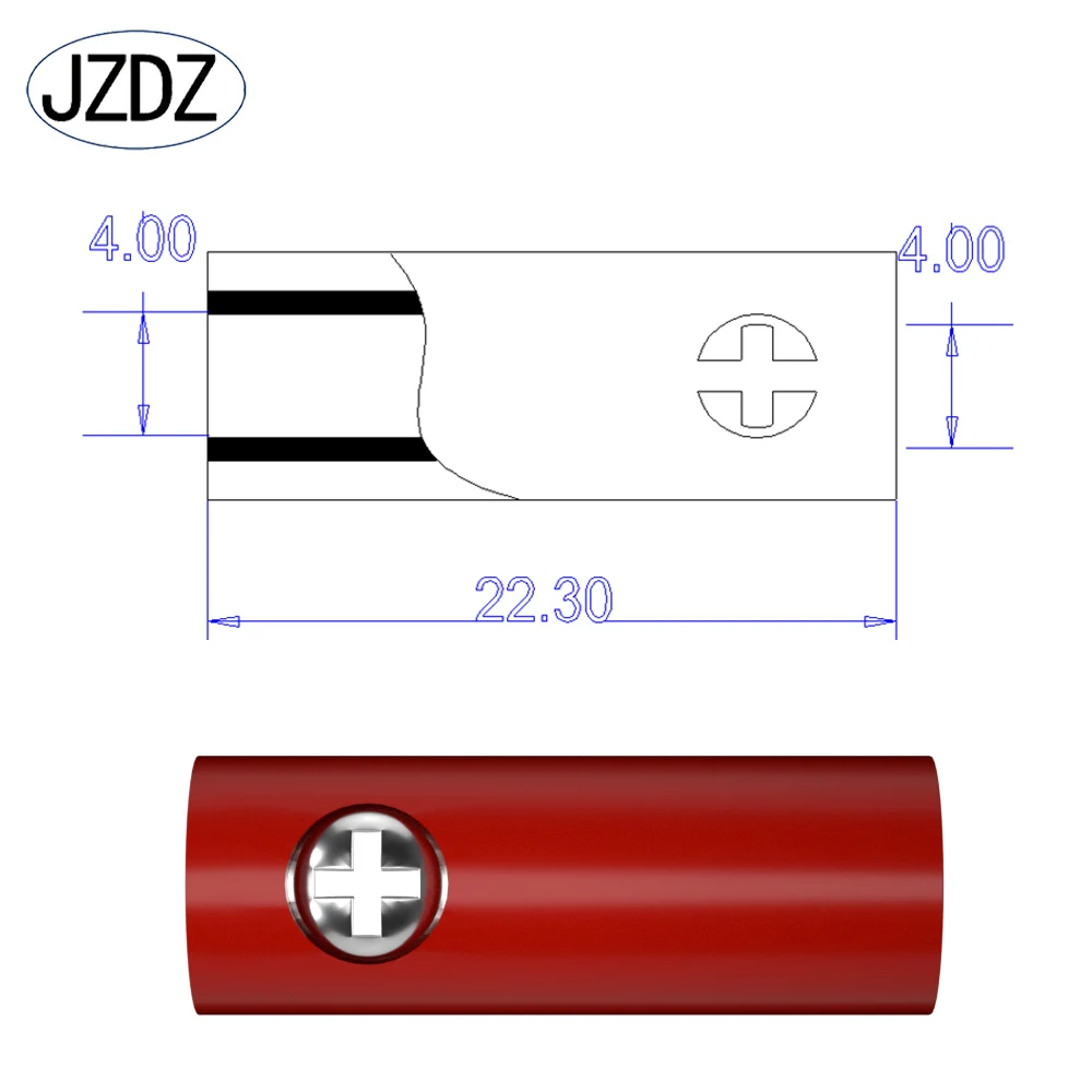 JZDZ 10pcs 4mm Banana Plug Female Banana Socket Test Plug Terminal Electrical Connector 10050