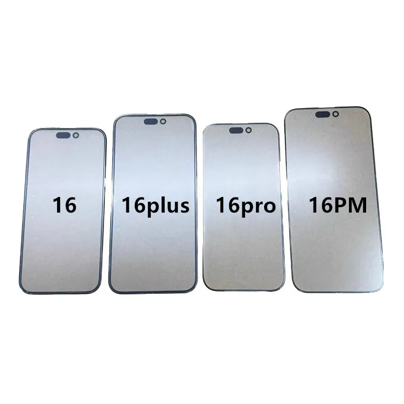 5PCS Original Glass with OCA, Mobile Phone 15 15Plus 15Pro 15ProMax, LCD Screen Outer Glass Panel Replacement Repair