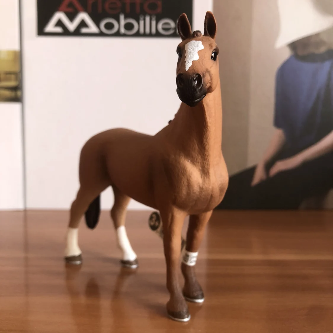 Modelo de Animal Simulado Schleich Hanoverian, Brinquedos Cognitivos para Educação Infantil, Bonecas Realistas para Meninas de 3 a 80 Anos