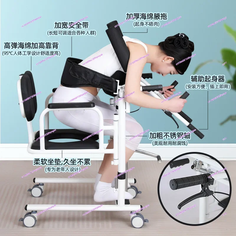 Lift, Multi-functional, Paralyzed Patient Care Artifact, Disabled Person, Electric Lifting Bathing and Toilet Chair