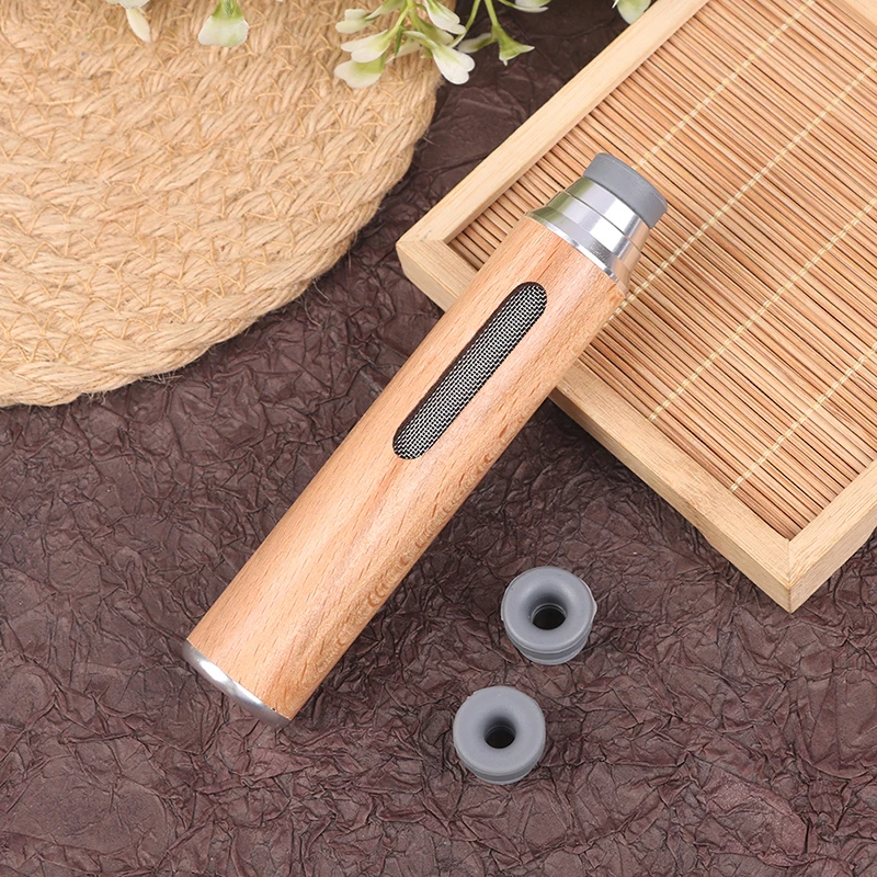 Portable Car Ashtray Mini Car Ashtray Anti Soot-flying Cigarette Cover Anti-ash Luxury Wood Cigarette Holder