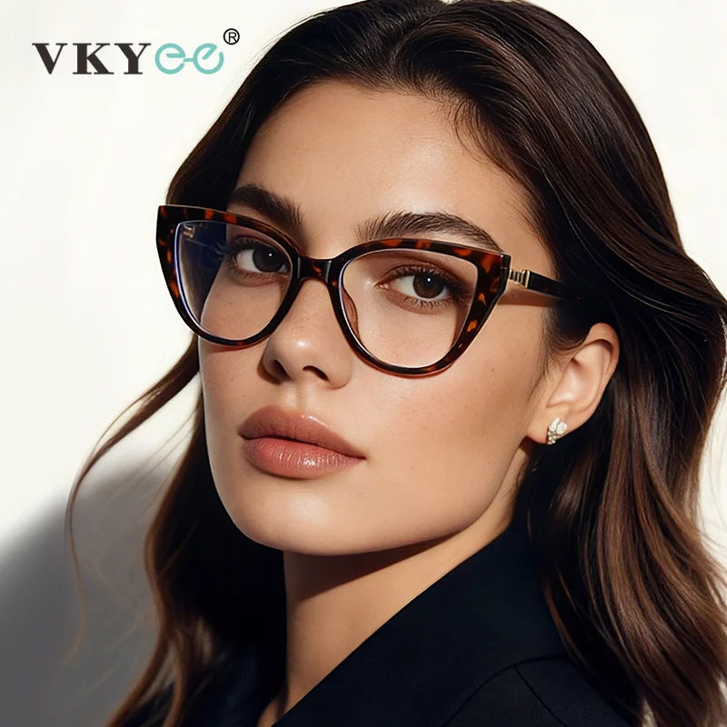 VICKY Neuheiten Retro Einzigartiges Cat-Eye-Design Damen-Lesebrille Blaulichtfilter-Brille Anpassbare Sehstärke