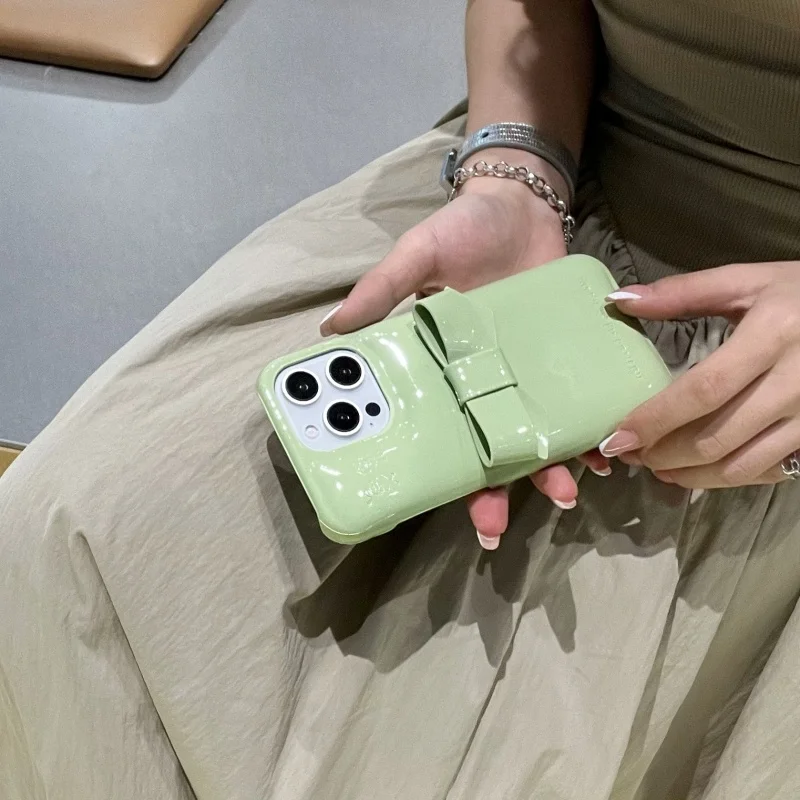 Casing Ponsel Kulit Sabun Penyangga Kupu-kupu untuk iPhone 12 13 14 15 16 Pro Max 16pro 15Pro Pelindung Urban Sampul Keras Musim Gugur