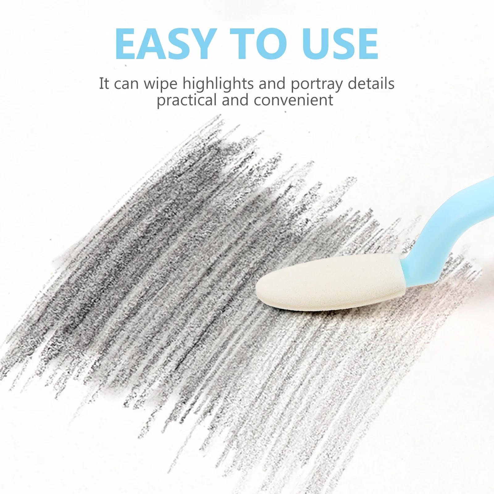 

1Set Sketch Wiping Pen Durable Practical Art Tool for Students Sponge Tip Easy Carry Sketch Smudge Erase Tool Wiping Pen
