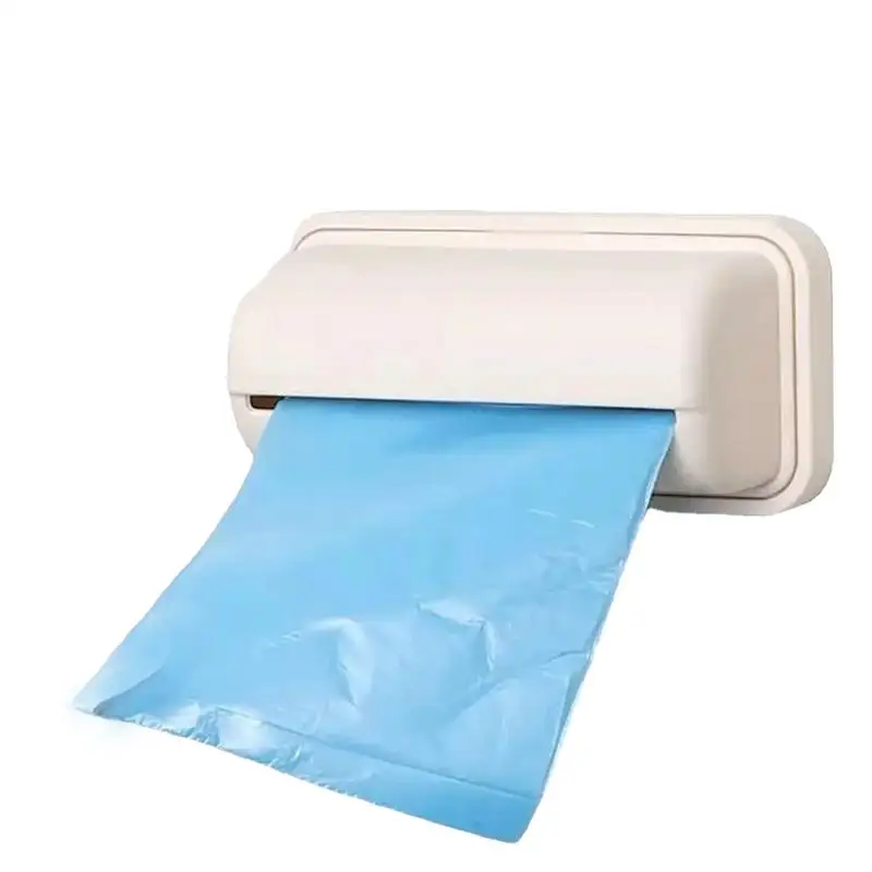 Trash Bag Dispenser Wall Mount Small Bin Liner Kit Dispenser Garbage Bag Storage Organizer No Punching Required For Home