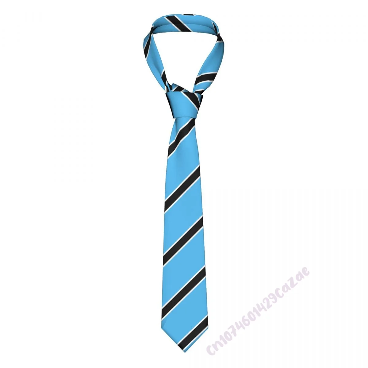 Botswana Flag Neck Ties For Men Women Casual Plaid Tie Suits Slim Wedding Party Necktie Gravatas For Gift Proud