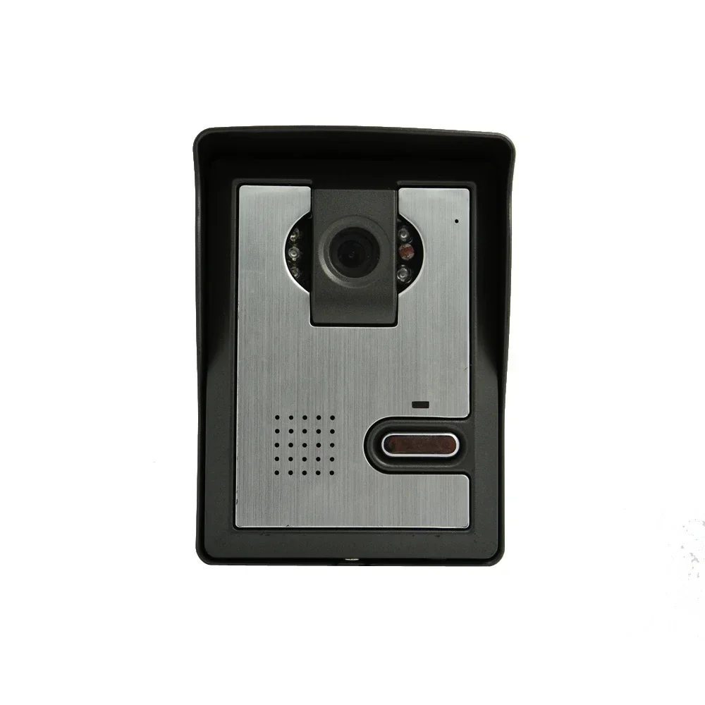1Set 7" Color Screen Wire 1 Camera 2 Display Video Door Phone Intercom System Talk Back Door Bell for Visitor Waterproof Camera