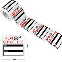 100-300pcs/roll Oil Change Maintenance Service Reminder Stickers Window Sticker Adhesive Labels Car Sticker  \