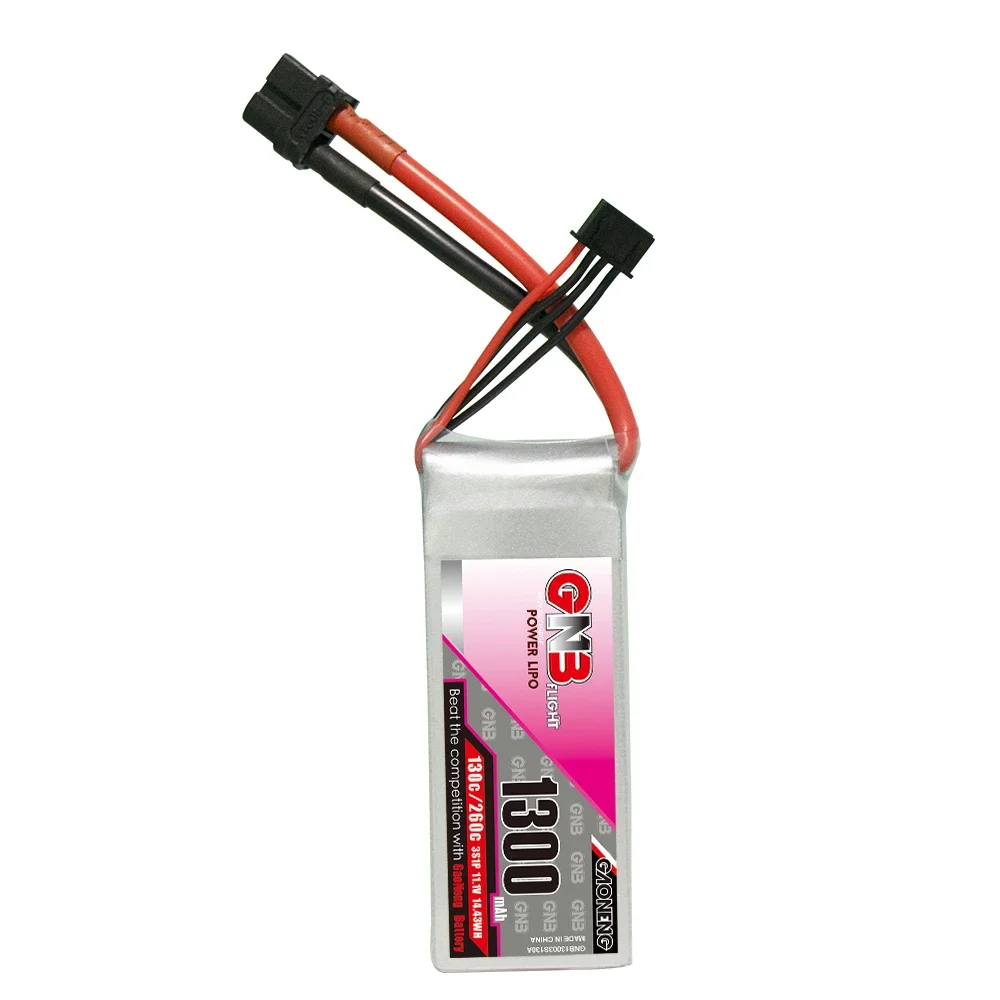 GAONENG GNB 3S 1300mAh 11.1V 130C/260C Lipo Battery With XT30 XT60 Connector For FPV Racing Drone RC Quadcopter Helicopter