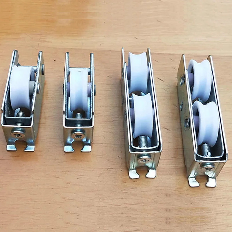 

4PCS 788 Aluminum Alloy Door And Window Double Pulley Wide Rail Narrow Rail Sliding Glass Door And Window Pulley Accessories ﻿