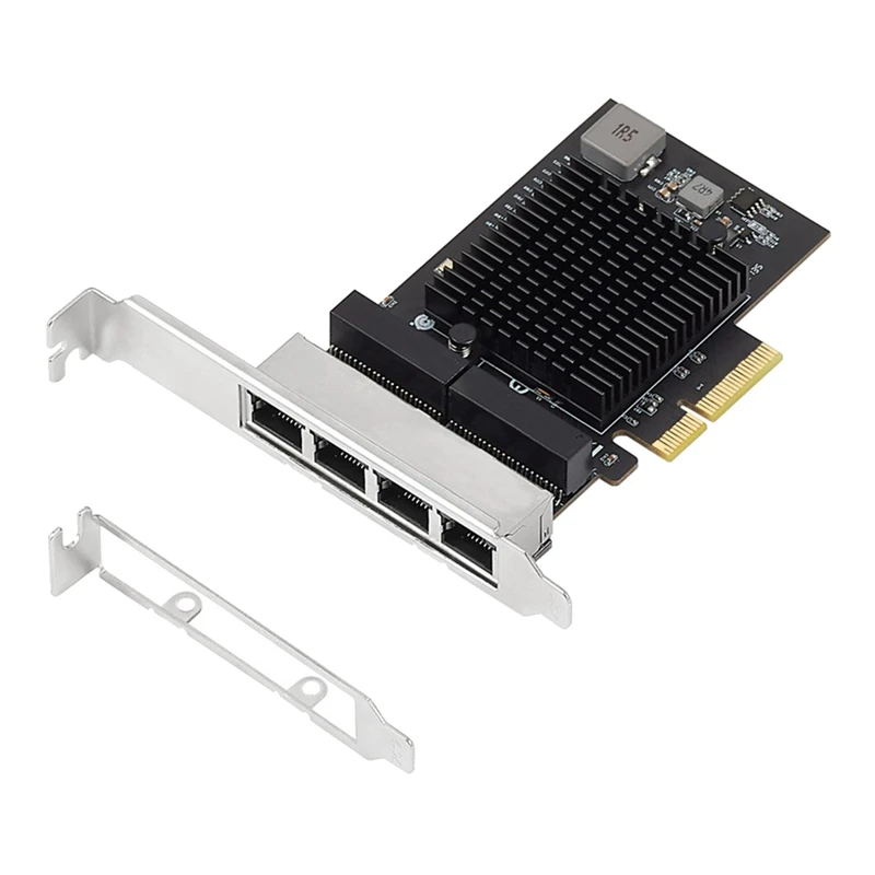 

HOT-2.5 Gigabit Network Card Pcie RJ45 Lan 10/100/1000/ 2500Mbps Realtek 8125B Chip 4 Port Server Gigabit Network Adapter