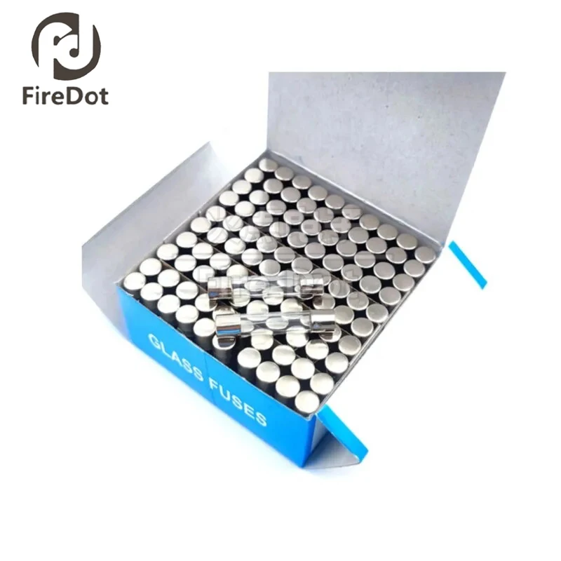 100pcs/1box 6*30MM glass fuse tube 6X30 250V Slow melting fuse T0.5A 1A 2A 3A 3.15A 4A 5A 6A 6.3A 7A 8A 10A 15A 20A