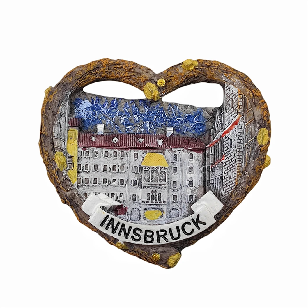 Innsbruck Austria 3D Fridge Magnet Souvenir Gift,Resin Handmade Refrigerator Magnet Home & Kitchen Decoration Collection