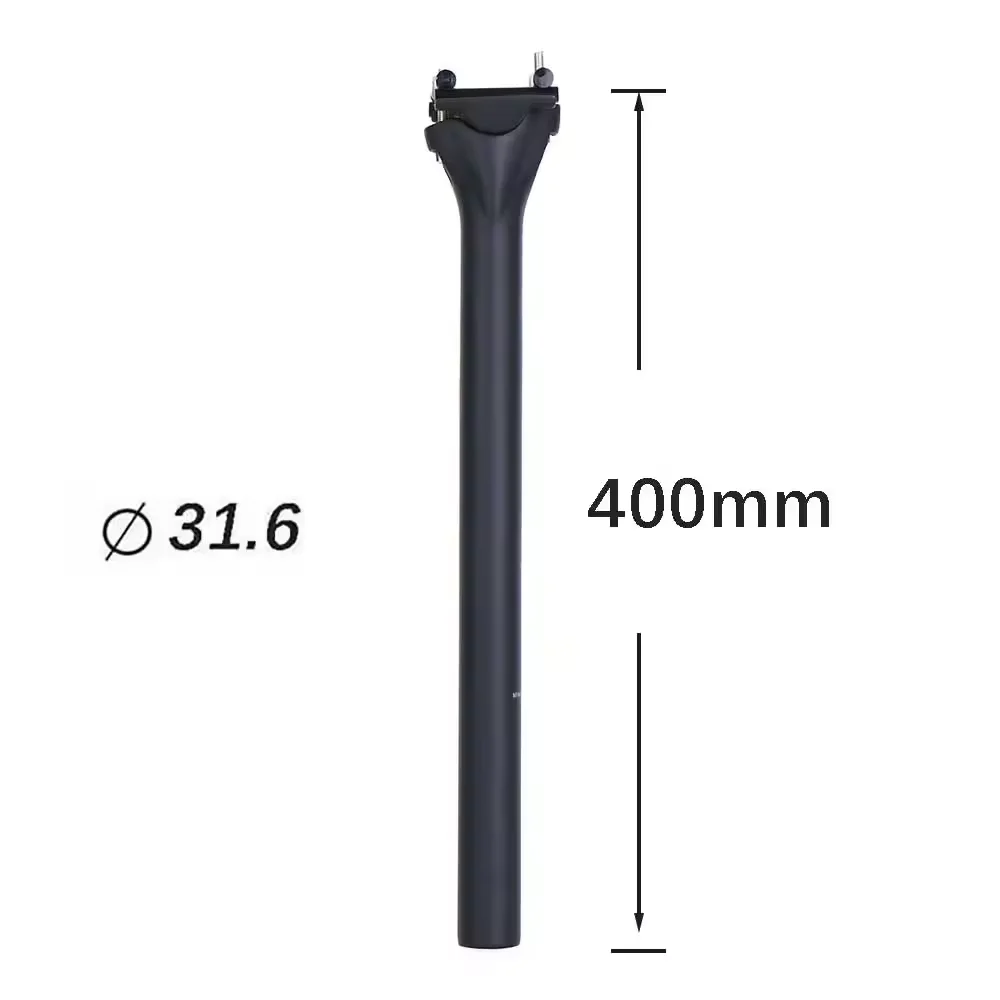 ELITAONE Carbon-Fahrrad-Sattelstütze, 135 g, leicht, 27,2/30,9/31,6 mm, unidirektional, matt, für Rennrad und MTB, Sattelstütze 63C