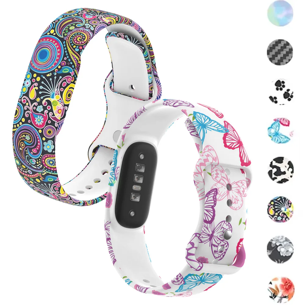 Painted Printing Silicone Strap For Google Fitbit Air Replaceable Bracelet Soft Watchband For Google Fitbit Air Band Accessories