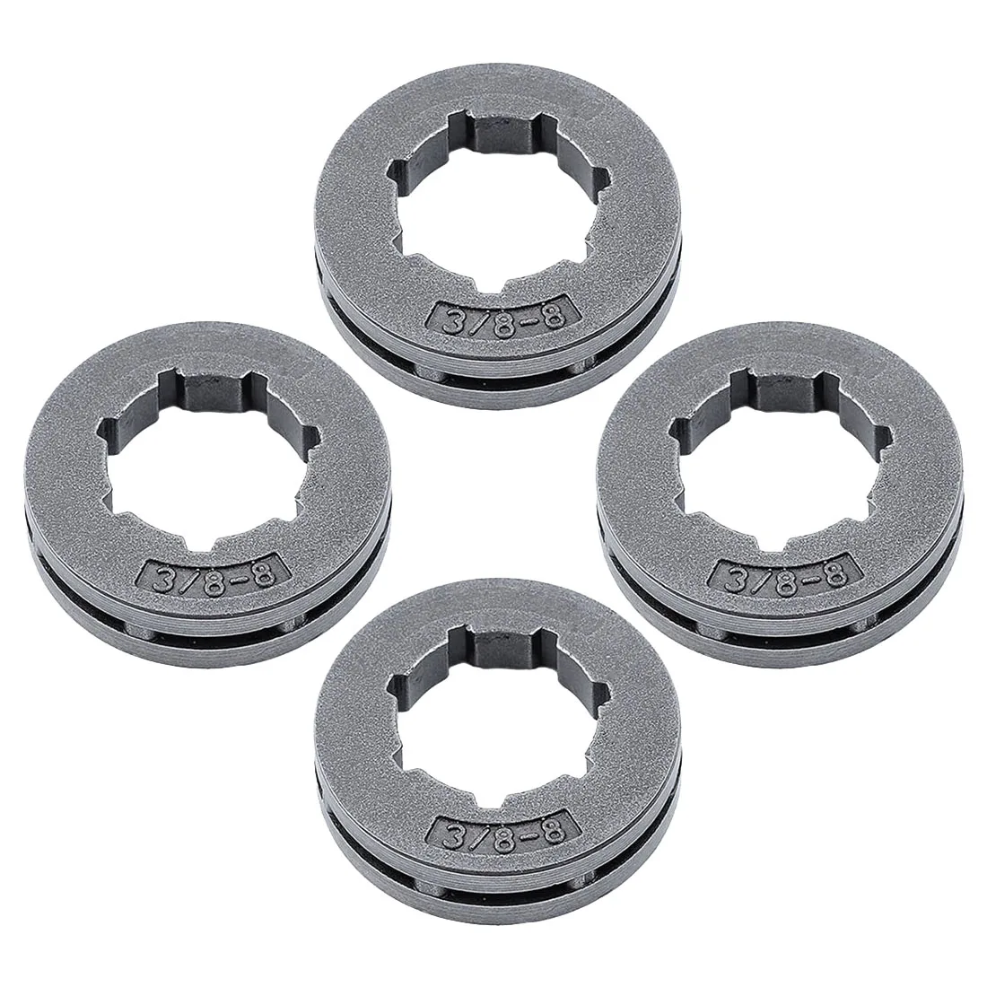 B50C 4Pcs 3/8 inch 8T Sprocket Rim for STIHL 064 066 088 090 MS660 MS880 Husqvarna 394 395 Chainsaw