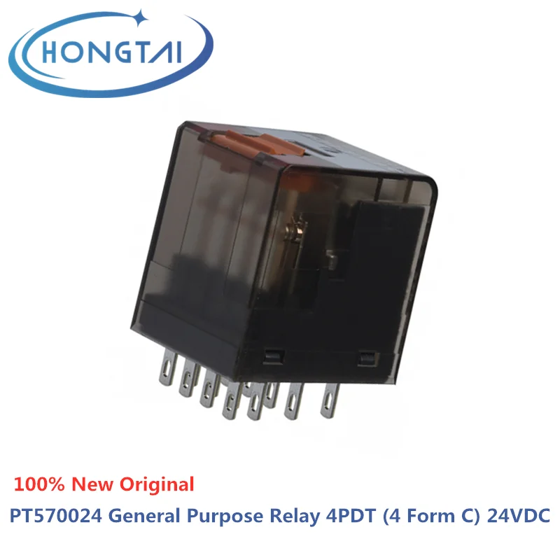 5PCs PT570L24 With LED General Purpose Relay 4PDT 24VDC 14Pin PT570L24 Industrial Relays Free Shipping