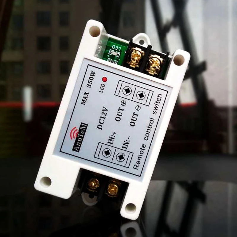 Commutateur de télécommande sans fil, contrôleur de pompe à eau, DC 12V 40A, 1CH 433Mhz, citations