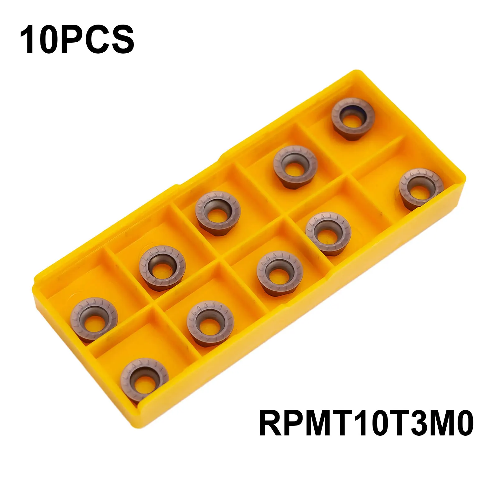 

RPMT10T3MO Carbide Inserts Cutters for Semi Finishing and Finishing Suitable for Various Steel Processing Applications