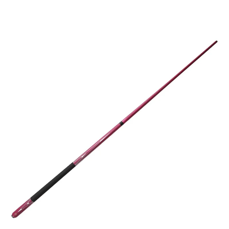 Full Fiberglass 1/2 Carbon Fiber Billiard Cue with 12.9mm Shaft 2-Section Split Color Painted Pool Cue for Snooker