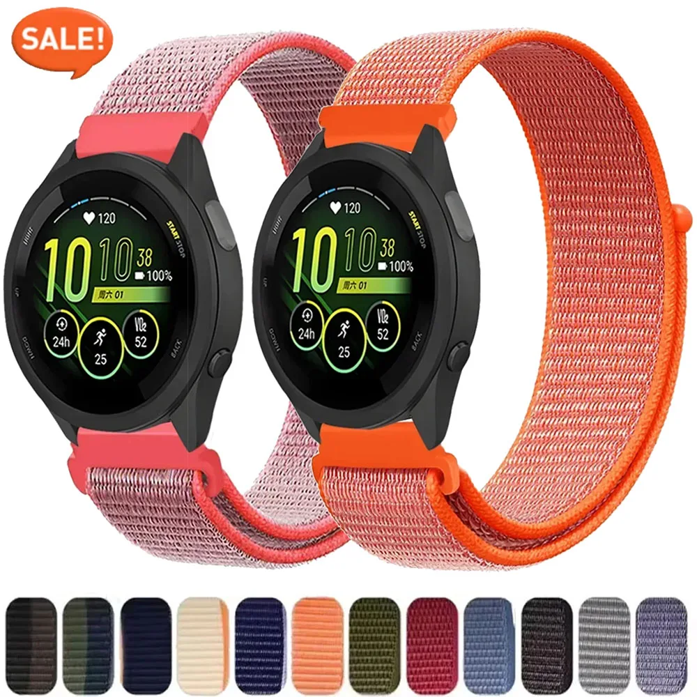 �y�Z�[�����zGarmin Forerunner 265 55 965 165 255�AVenu 3/2�AVivoactive 5�Ή� 20/22mm �i�C�������҂ݍ��݃��[�v�X�g���b�v �X�|�[�c�u���X���b�g ���X�g�o���h