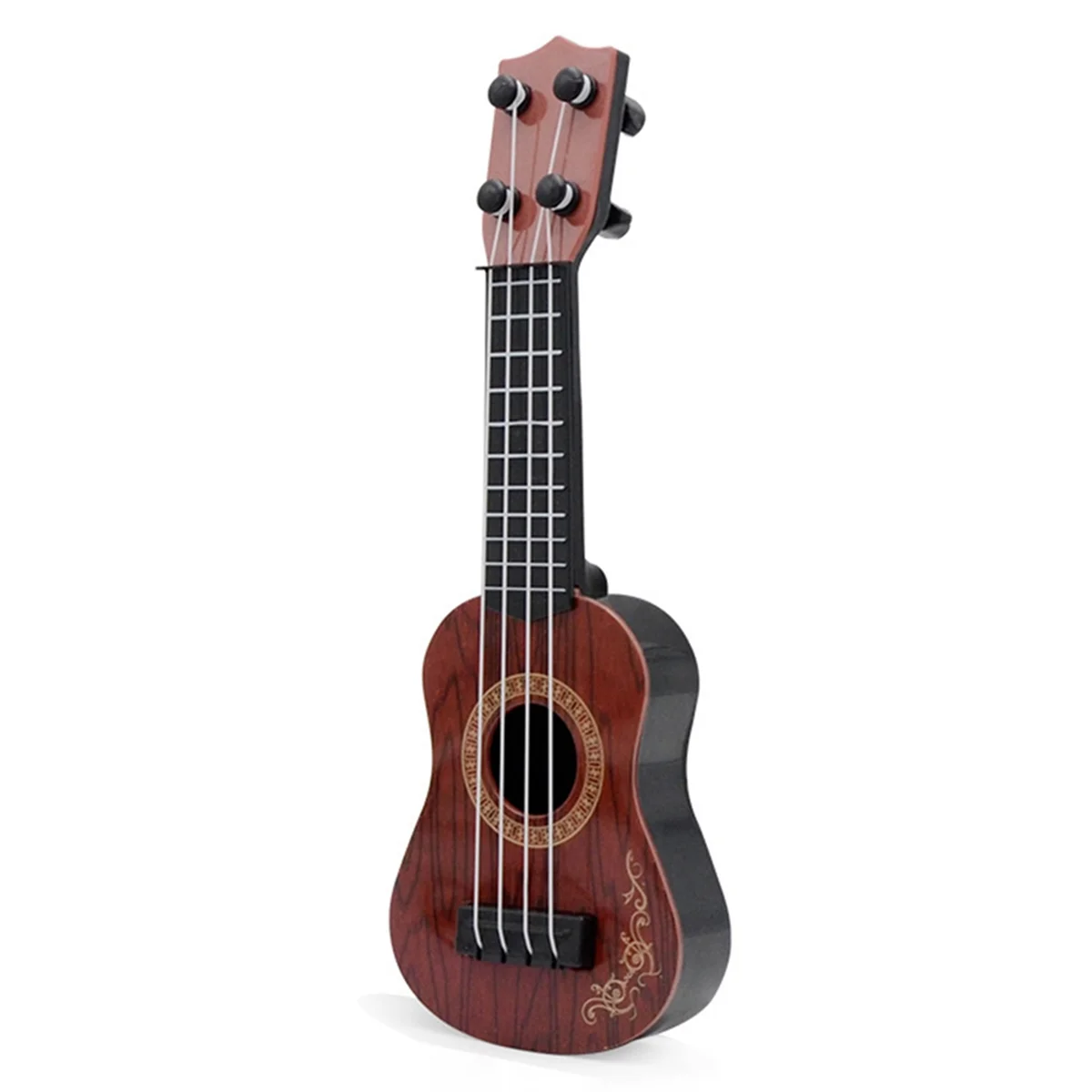 Guitarra de ukelele clásica para niños, juguete de Educación Temprana, suministros para fiestas, ajustable, café