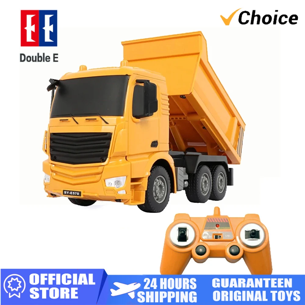 

DOUBLE E RC Engineering Truck Remote Control Super Power Dump Vehicle Model Electric Loader Car Toys For Boys New Year Gifts