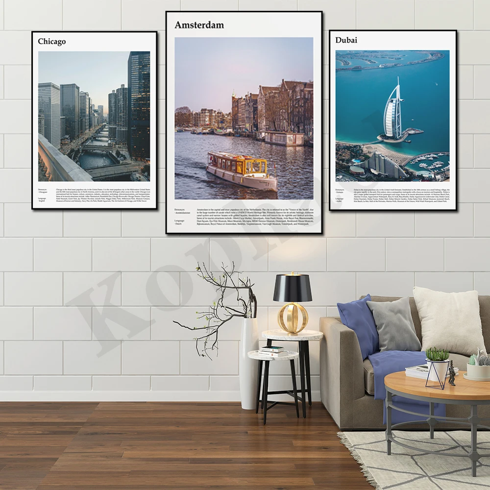 

Amsterdam Amalfi New York Los Angeles Barcelona Berlin Chicago Dubai Lisbon Urban Architecture Photography Home Wall Art Poster