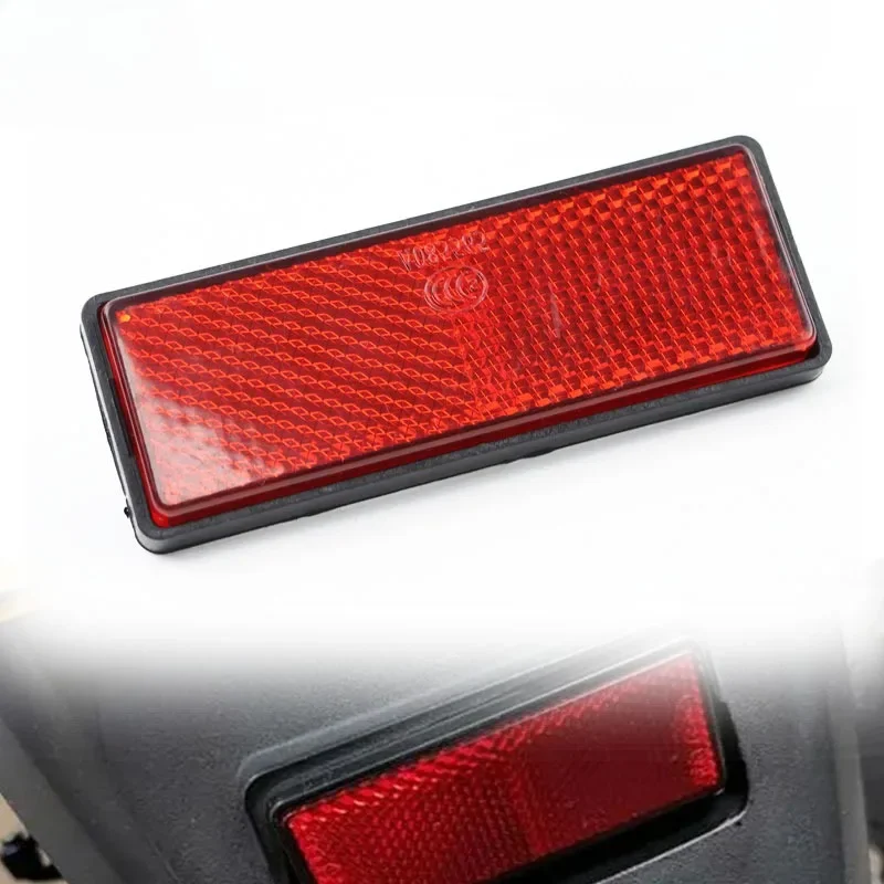 Motorcycle Reflective Plate Scooter Quad Rectangle Reflective Plate Warning Reflector for Universal Pit Dirt Bike Yamaha
