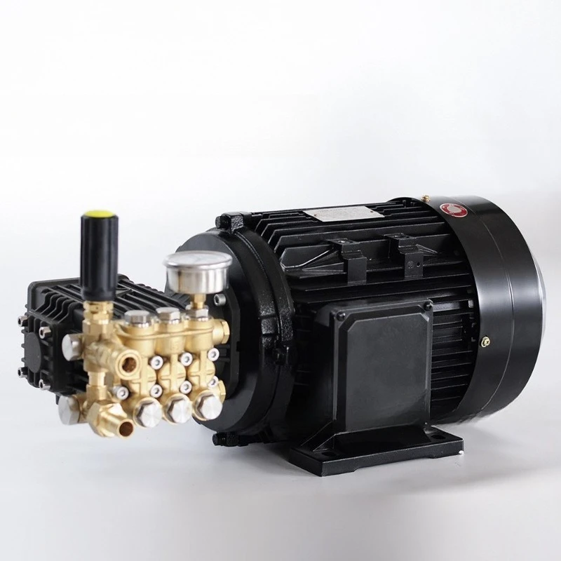 Full Copper High Pressure Plunger Pump Unit Direct Connect Motor Pump Head 220 380V for Washer Cleaning