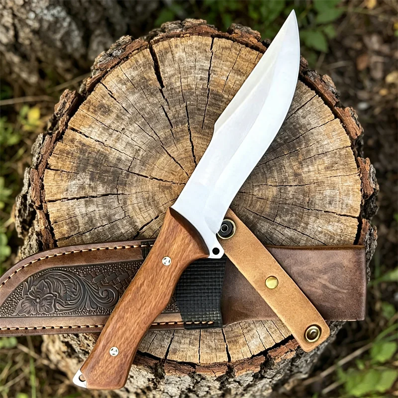 Leatherwork Embossing - Coltello da Sopravvivenza con Lama Fissa