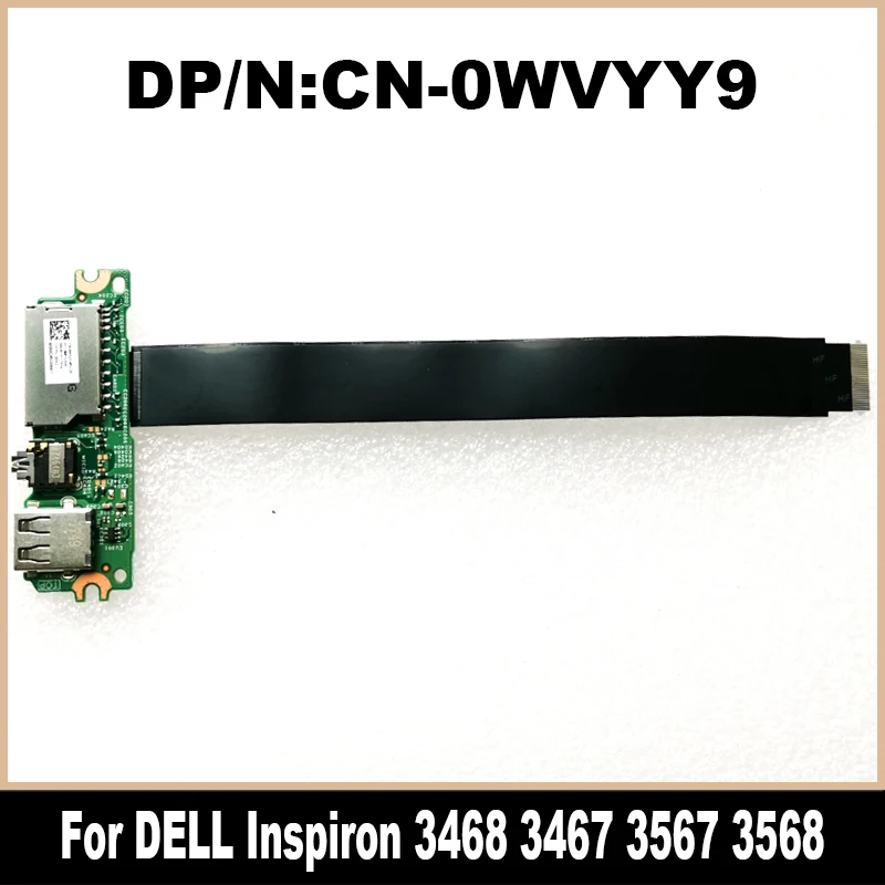 0WVYY9 16A07-1 Новый оригинальный для ноутбука DELL Inspiron 3468 3467 3567 3568, USB-аудиоплата с кабелем, 100% тестирование, высокое качество 0WVYY9 16A07-1 Новый оригинальный для ноутбука DELL Inspiron 3468 3467 3567 3568, USB-аудиоплата с кабелем, 100% тестирование, высокое качество