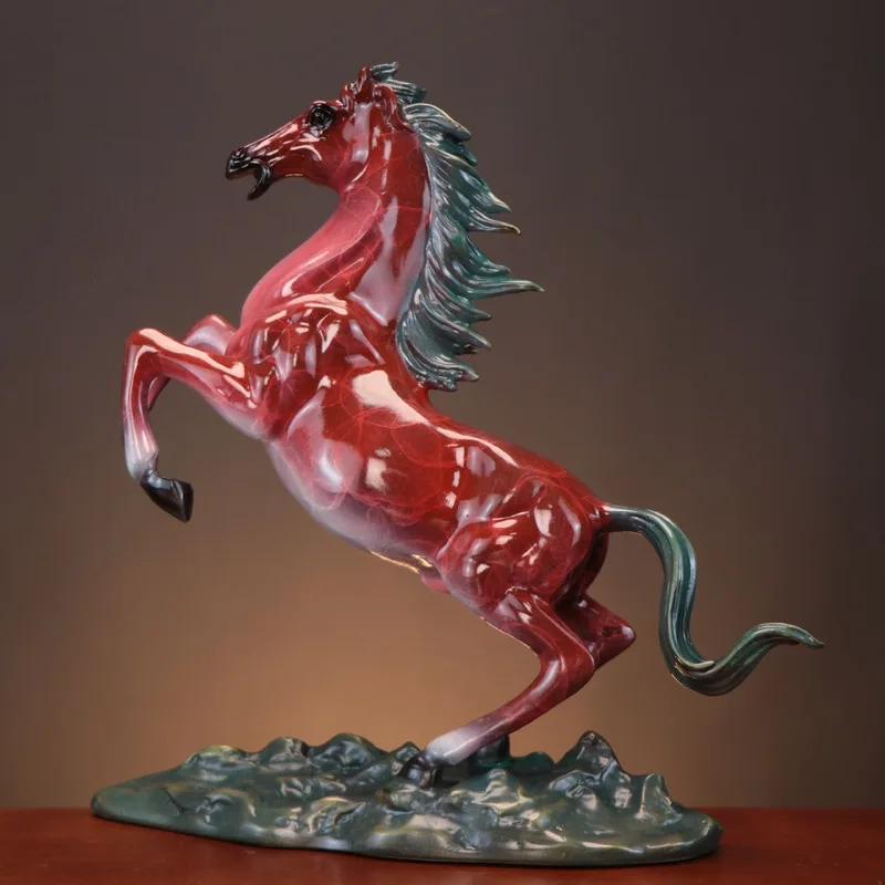 Instant Success: Bronze Galloping Figurine - A Symbol Of Swift Achievement And Prosperity. High-End Zodiac Horse Ornament,