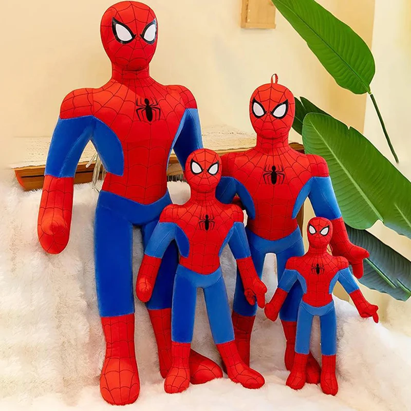 Spiderman New 40-70Cm Cute Plush Doll Toys Kawaii Huge Sleep Pillow Cushion Soft Stuffed Animal Doll Birthday Gift for Kids