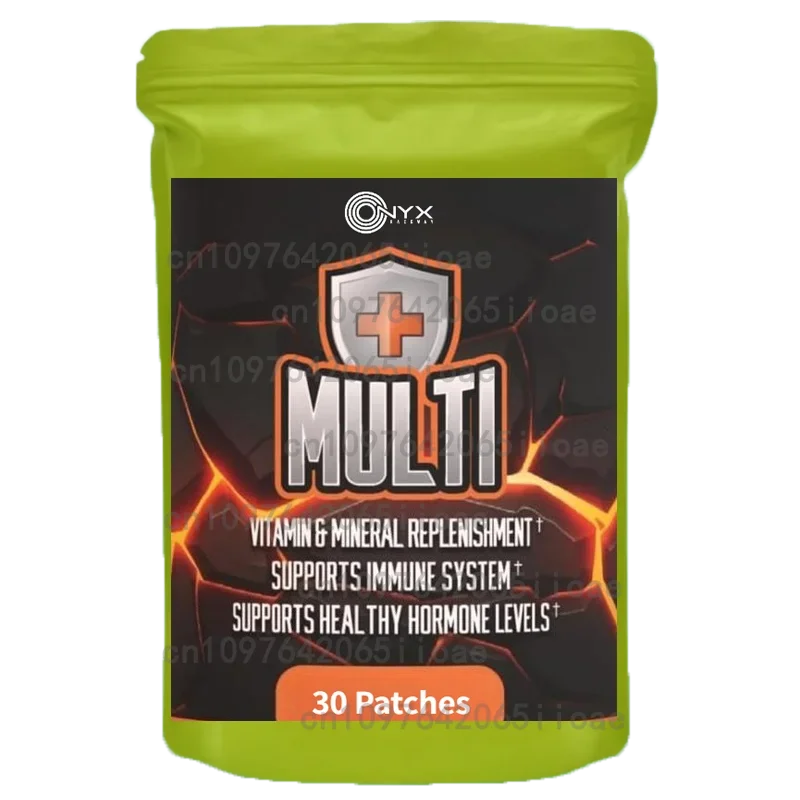 

30 пластырей для мужчин и женщин Proactive 65+ мультивитаминных переплетных пластырей, с витаминным цинком, B12, биотином, кальция