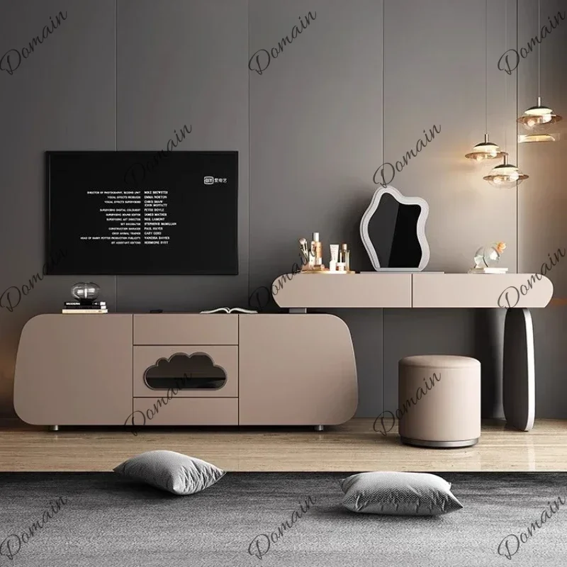 XX Dressing Table Desk Dressers TV Stand Bedroom Furniture Luxury Top Makeup Table Cabinet Vanity Toiletries Illuminated Makeup