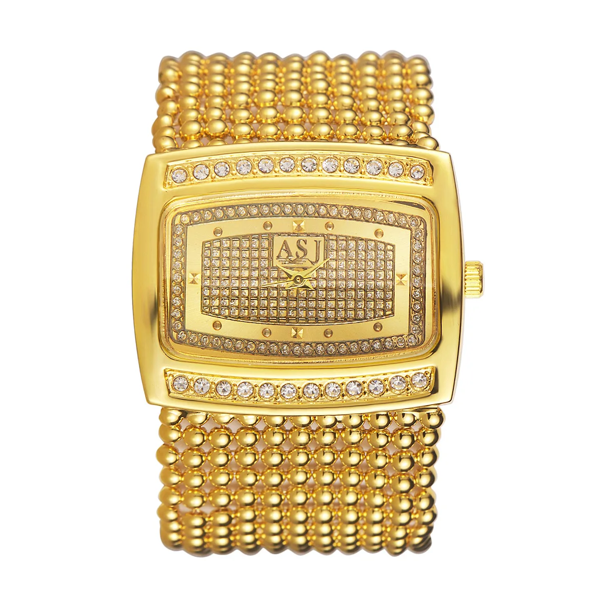 Reloj de pulsera de lujo con diamantes dorados resistente al agua para mujer, reloj de cuarzo con esfera grande de marca superior para mujer, reloj femenino